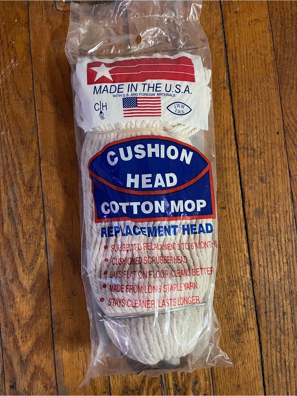 NEW Cushion Head Refill Replacement  Mop Head factory sealed # 32 made in USA